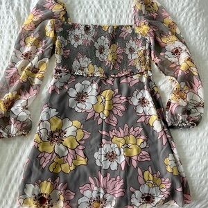 Aritzia Wilfred Floral Villa Dress